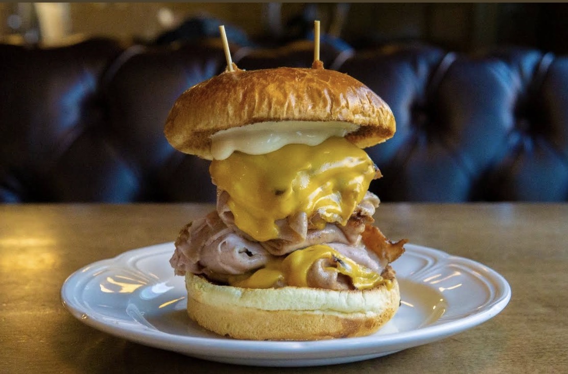 Burger and fries at Au Cheval